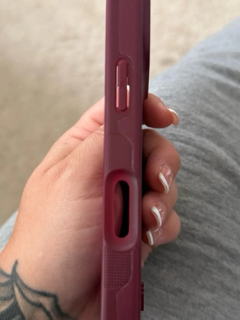 Burgundy 1900 Velvet Caviar IPhone 17 pro case MagSafe